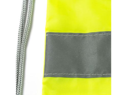Рюкзак-мешок LABUR со светоотражающей полоской, неоновый желтый