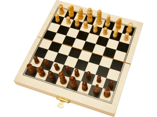 Деревянный шахматный набор King, натуральный