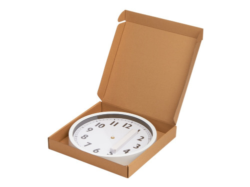 Пластиковые настенные часы  диаметр 30 см White Mile, белый