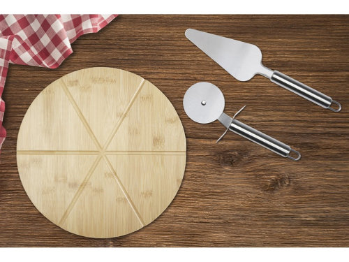 Бамбуковая лопатка для пиццы Mangiary с инструментами, natural