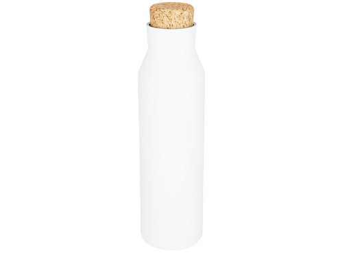 Вакуумная изолированная бутылка с пробкой, белый