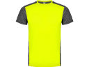 Спортивная футболка Zolder мужская, неоновый желтый/черный меланж