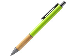 Ручка шариковая PENTA металлическая с бамбуковой вставкой, папоротниковый