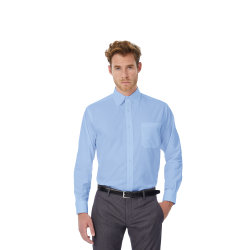 Рубашка мужская с длинным рукавом Oxford LSL/men, голубой