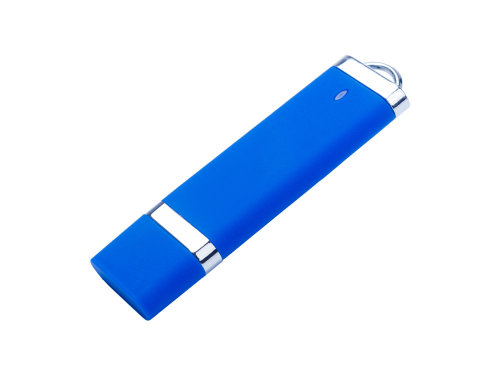 USB-флешка на 32 ГБ с покрытием soft-touch Орландо, синий